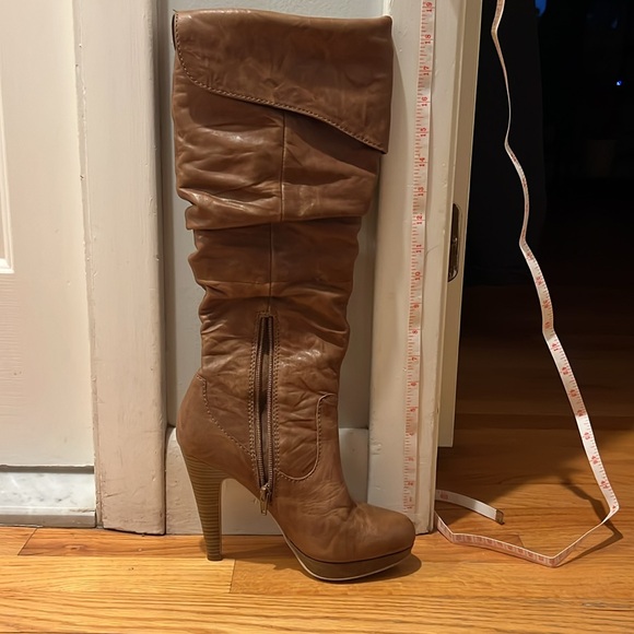 Real leather Jessica Simpson high heel boots - Picture 6 of 9